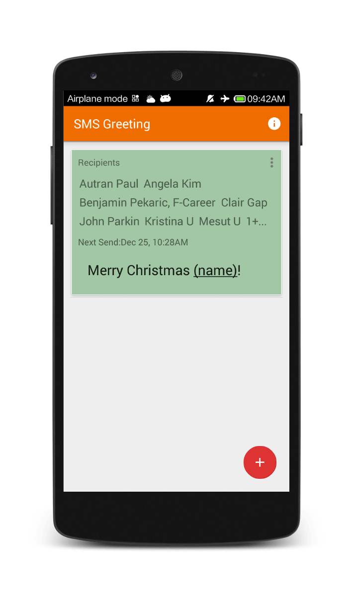 Schedule Group SMS